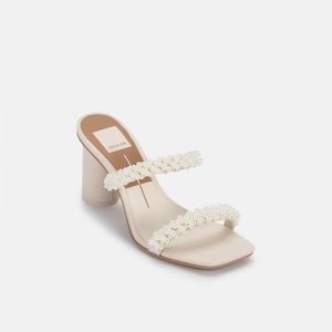 NWT Dolce Vita Noel Heels - Vanilla Pearls